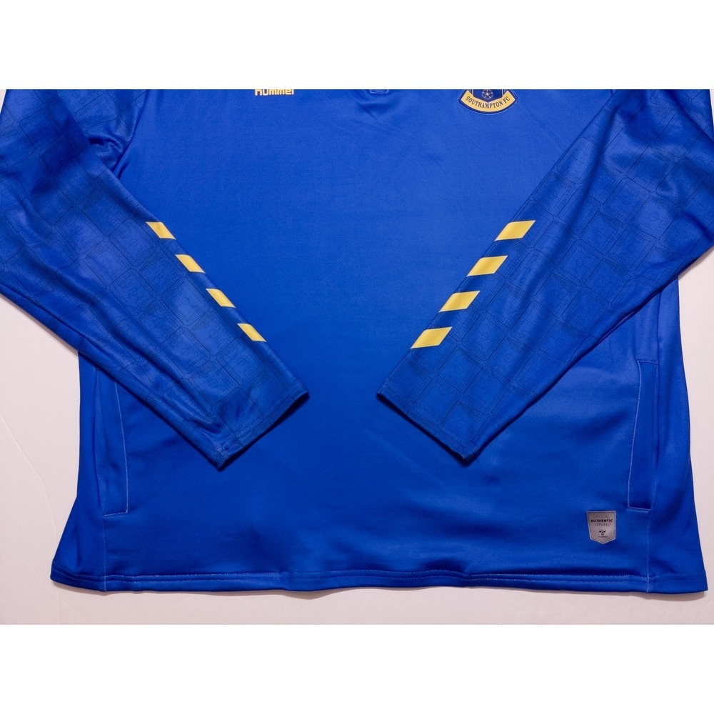 HUMMEL Southampton‎ FC Football Soccer 1/2 Zip Pullover Jacket Blue XXL 2XL - Picture 8 of 9